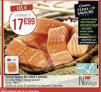 Terre & saveurs pavé de saumon asc