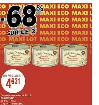 Géant Casino La belle chaurienne cassoulet au canard offre