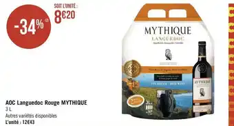Mythique aoc languedoc rouge