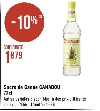 Canadou sucre de canne
