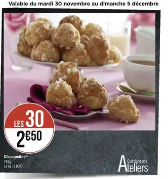 Géant Casino Chouquettes offre
