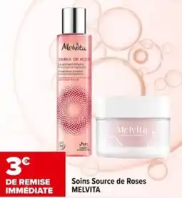 Carrefour Soins source de roses melvita offre