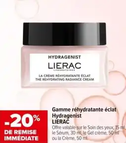 Carrefour Gamme réhydratante éclat Hydragenist Lierac offre