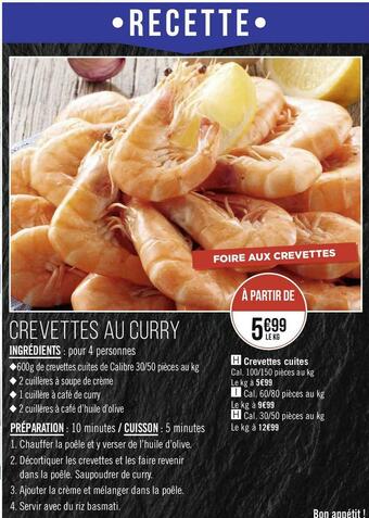 Géant Casino Crevettes cuites offre