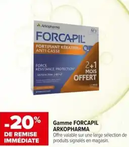 Carrefour Gamme FORCAPIL ARKOPHARMA offre