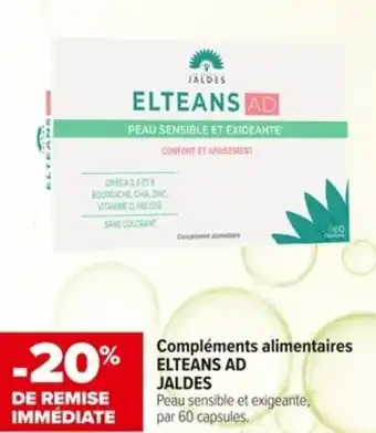 Carrefour Compléments alimentaires ELTEANS AD JALDES offre