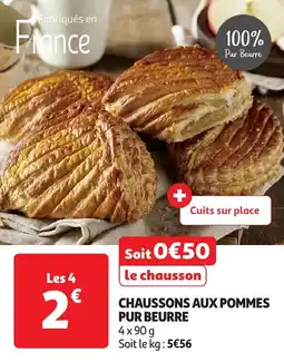 Auchan Chaussons aux pommes pur beurre offre