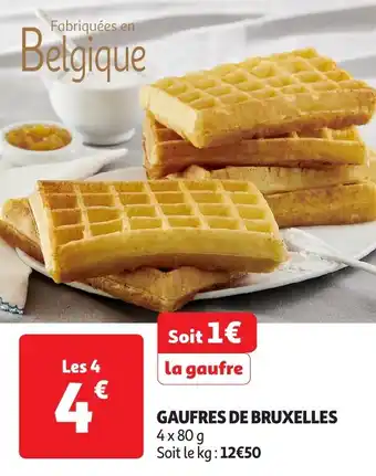 Auchan Gaufres de bruxelles offre