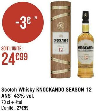 Knockando scotch whisky 12