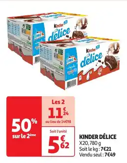 Auchan Kinder délice offre