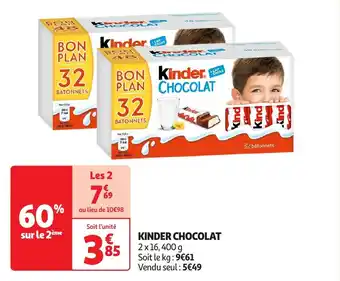 Auchan Kinder chocolat offre