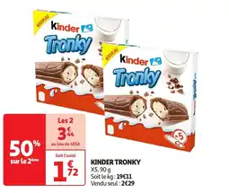 Auchan Kinder tronky offre