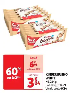 Auchan Kinder bueno white offre