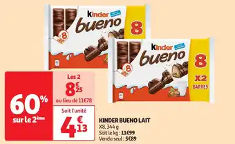 Auchan Kinder bueno lait offre