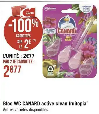 Canard bloc wc active clean fruitopia*