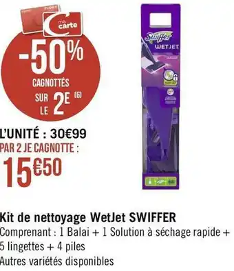 Swiffer kit de nettoyage wetjet