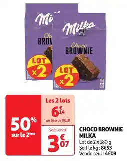 Auchan Choco brownie milka offre