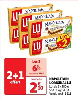 Auchan Napolitain l'original lu offre