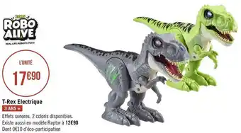 Géant Casino Zuru t-rex electrique offre
