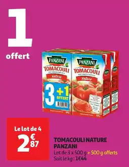 Auchan Tomacouli nature panzani offre