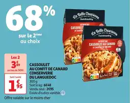 Auchan Cassoulet au confit de canard conserverie du languedoc offre