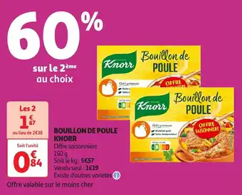 Auchan Bouillon de poule knorr offre