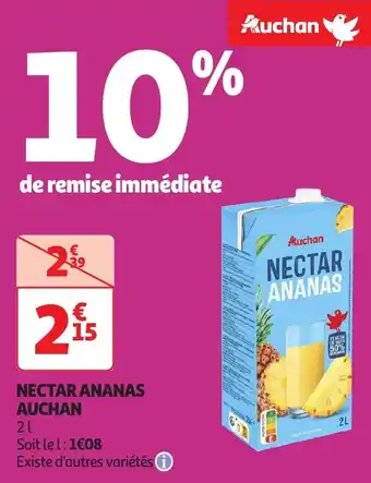 Auchan Nectar ananas auchan offre