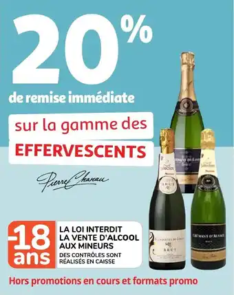 Auchan Sur la gamme des effervescents offre