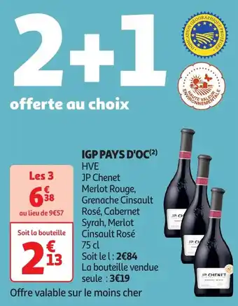 Auchan Igp pays d'oc offre