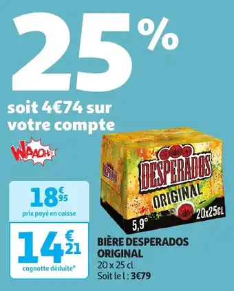 Auchan Bière desperados original offre