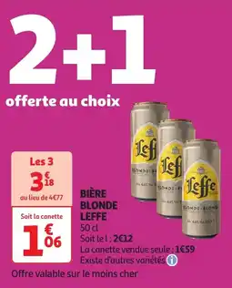 Auchan Bière blonde leffe offre