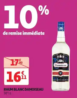 Auchan Rhum blanc damoiseau 50° offre