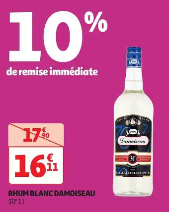 Auchan Rhum blanc damoiseau 50° offre