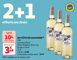 Auchan Igp côtes de gascogne offre