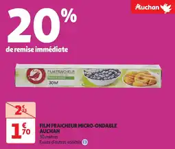 Auchan Film fraicheur micro-ondable auchan offre