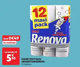 Auchan Essuie tout maxi absorption renova offre