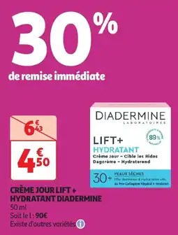 Auchan Crème jour lift + hydratant diadermine offre