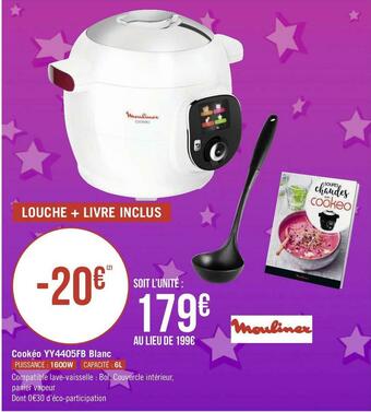 Moulinex cookéo yy4405fb blanc