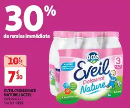 Auchan Eveil croissance nature lactel offre