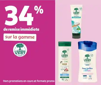 Auchan Sur la gamme l'arbre vert offre