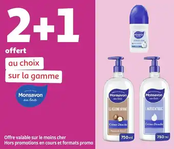 Auchan Sur la gamme monsavon offre