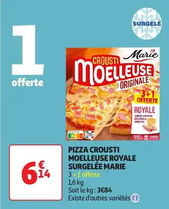 Auchan Pizza crousti moelleuse royale surgelée marie offre