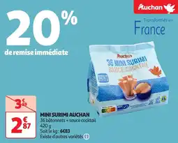 Auchan Mini surimi auchan offre