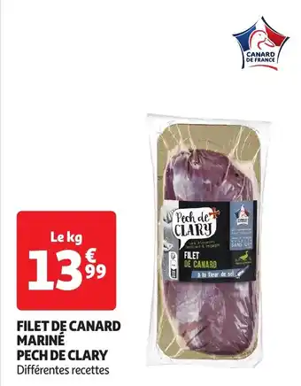 Auchan Filet de canard mariné pech de clary offre