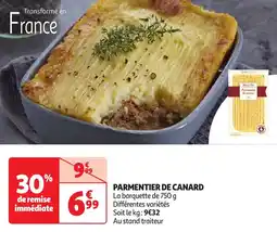 Auchan Parmentier de canard offre