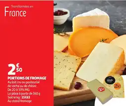 Auchan Portions de fromage offre