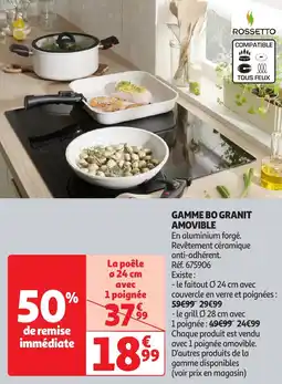 Auchan Gamme bo granit amovible offre