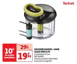 Auchan Hachoir manuel + lame glace pilée 0.9l offre