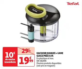 Auchan Hachoir manuel + lame glace pilée 0.9l offre