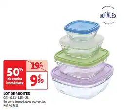 Auchan Lot de 4 boîtes offre